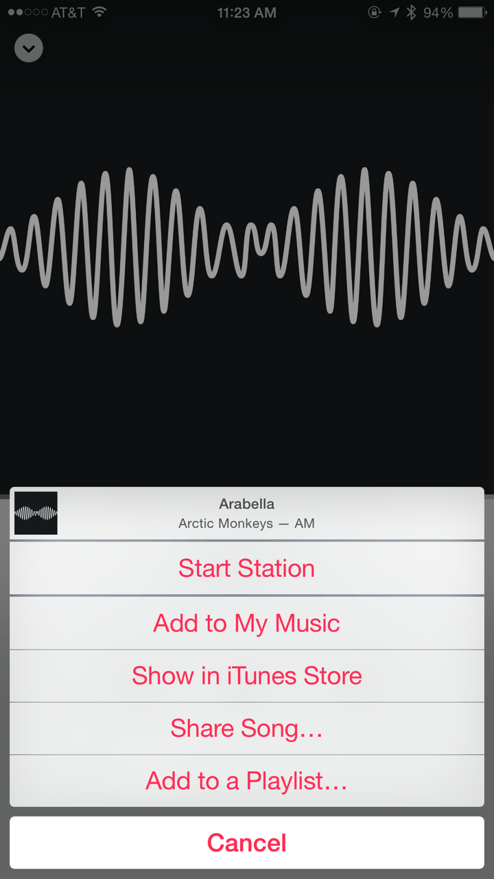 Adding an track to Apple playlist